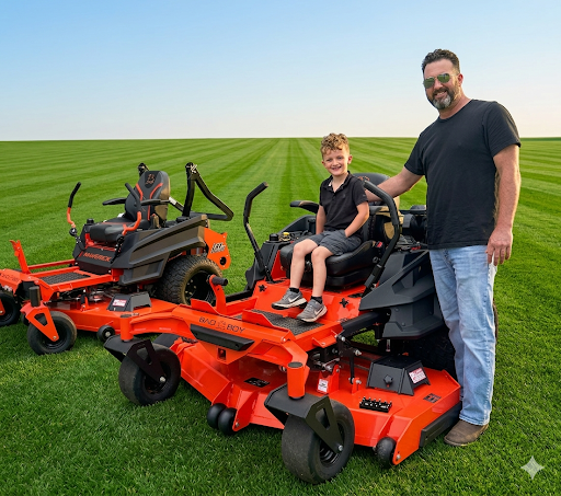 Legacy Lawn team with equipment